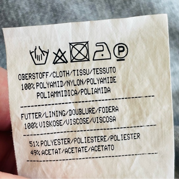 Schneiders Salzburg Carry Blue Cinch Waist Nylon Lighweight Jacket Size 4 - Picture 9 of 13